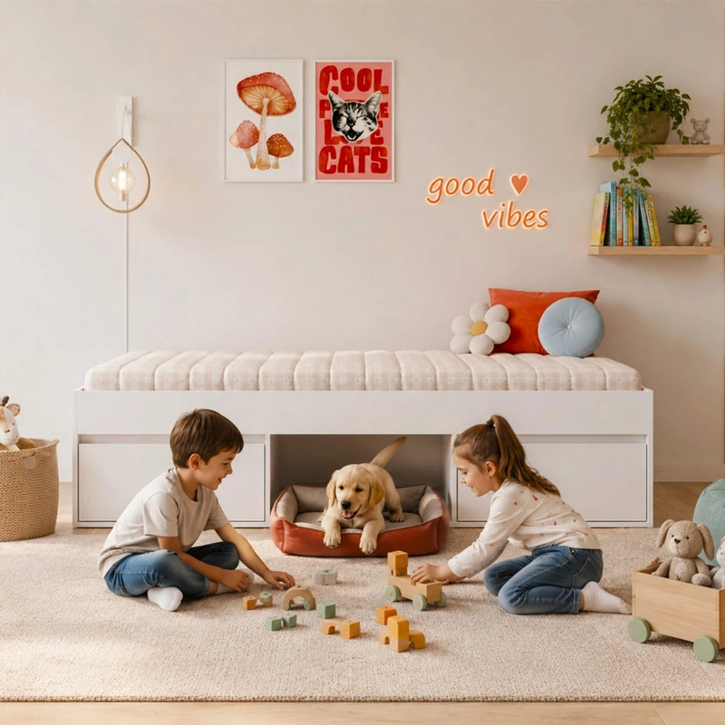 CAMA INFANTIL KIDSCOOL MULTIFUNCIÓN PETS 1 PLAZA - 5