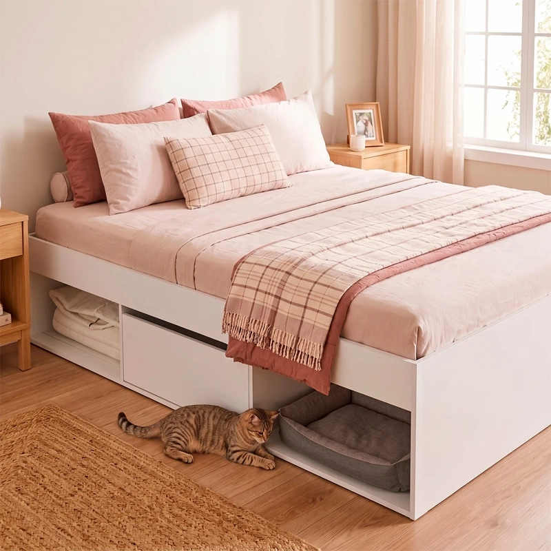 CAMA INFANTIL KIDSCOOL MULTIFUNCIÓN PETS 2 PLAZAS BLANCO - 5