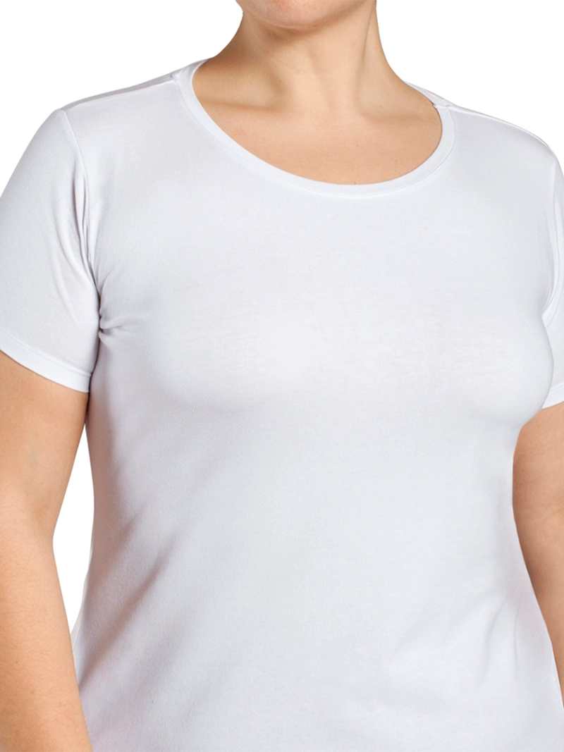 CAMISETA MUJER MONARCH ALGODÓN CUELLO POLO MANGA CORTA