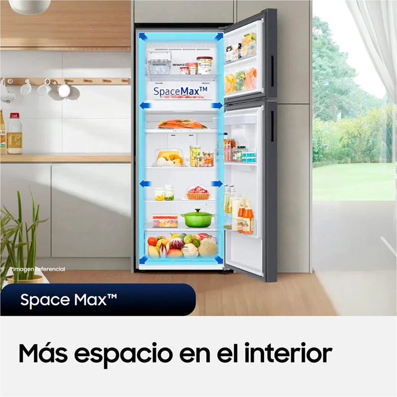 REFRIGERADOR TOP FREEZER SAMSUNG RT35CG5540S9ZS 345L NO FROST PLATA + LAVADORA CARGA SUPERIOR 8KG - 6