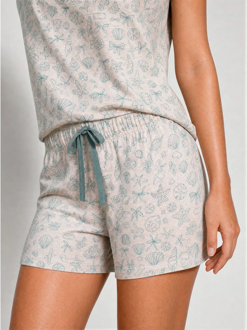 PIJAMA MUJER PALMERS ALGODÓN CORTO ESTAMPADO - 3