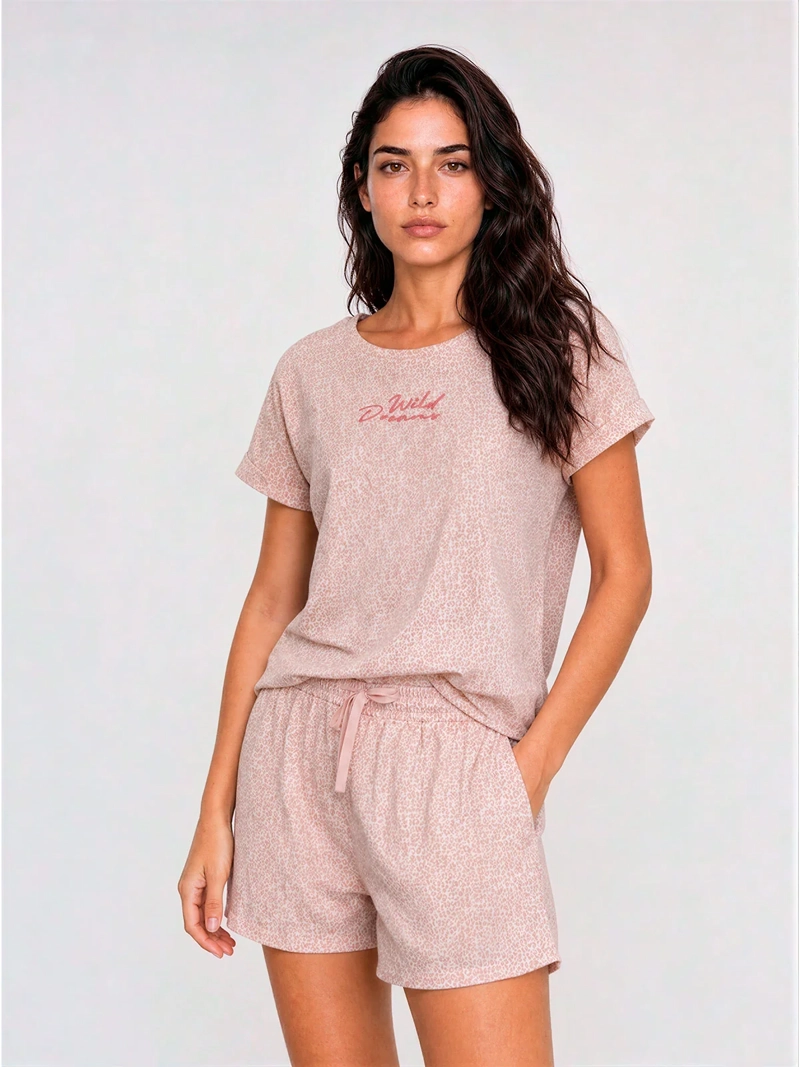 PIJAMA MUJER PALMERS ALGODÓN CORTO ESTAMPADO