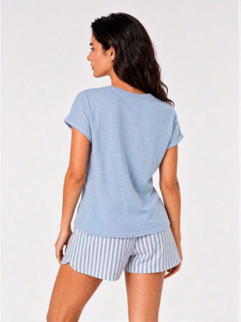 PIJAMA MUJER PALMERS ALGODÓN CORTO ESTAMPADO - 2