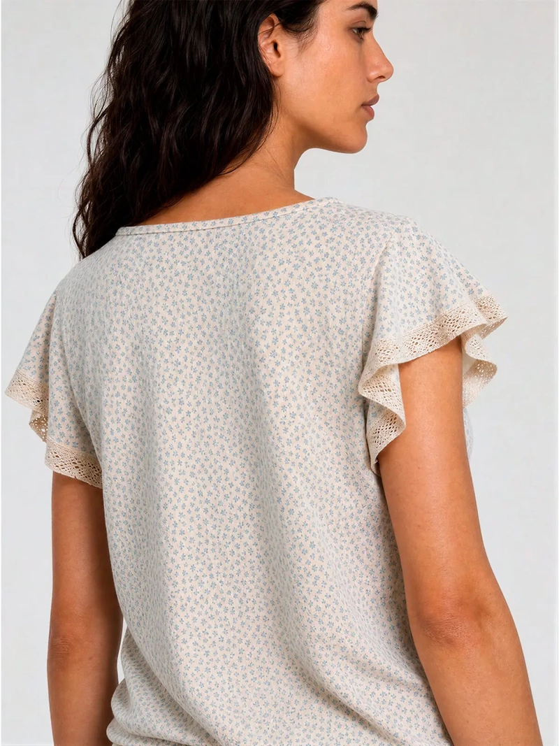 PIJAMA MUJER PALMERS ALGODÓN CORTO VUELOS - 4