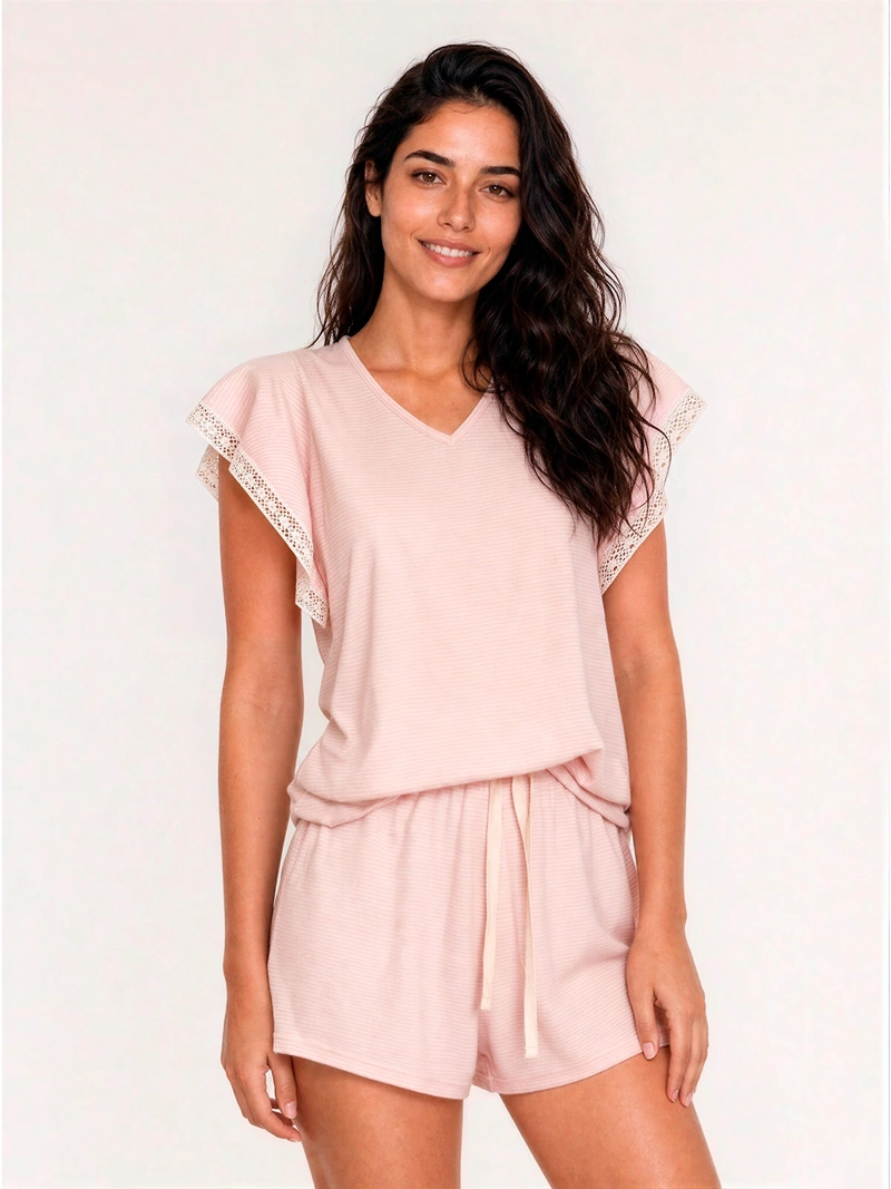 PIJAMA MUJER PALMERS ALGODÓN CORTO VUELOS
