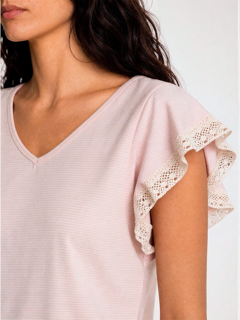 PIJAMA MUJER PALMERS ALGODÓN CORTO VUELOS - 4