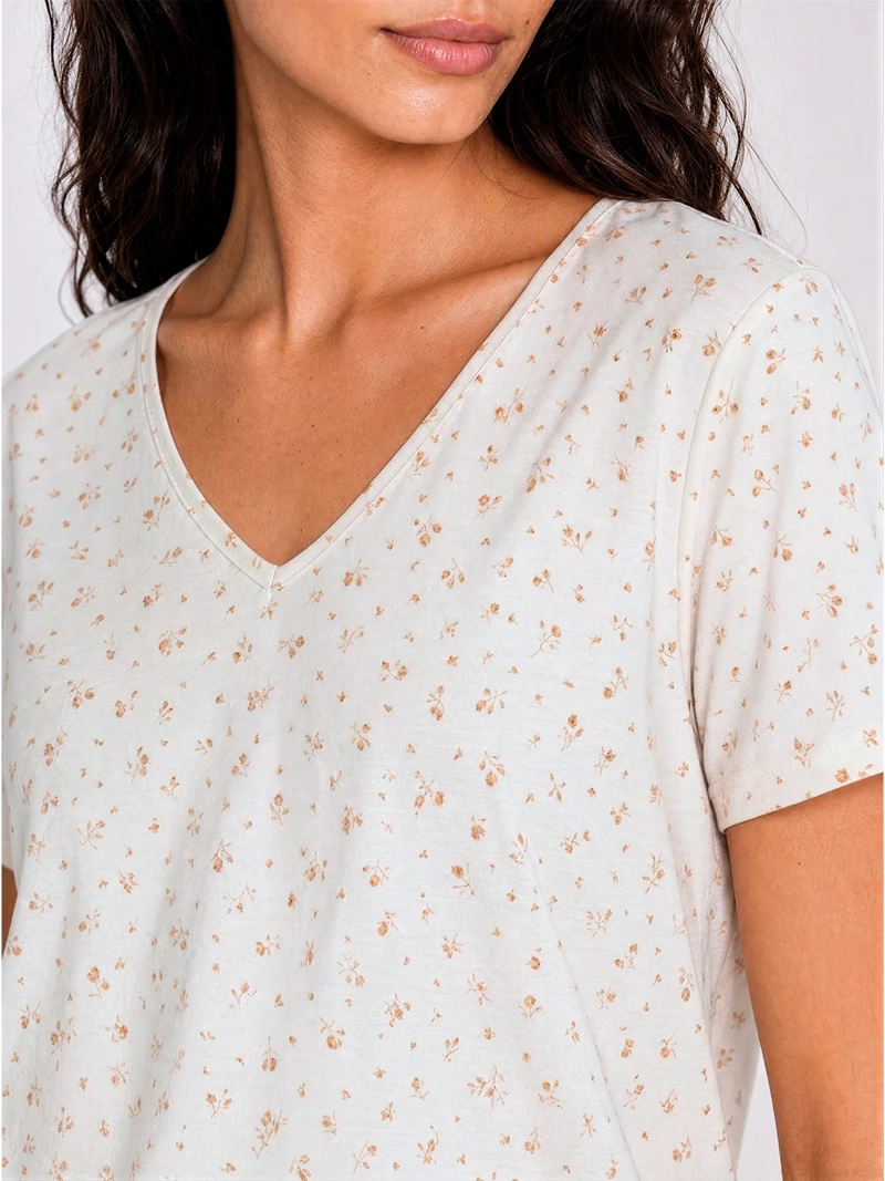 PIJAMA MUJER PALMERS ALGODÓN CORTO FLORAL - 4
