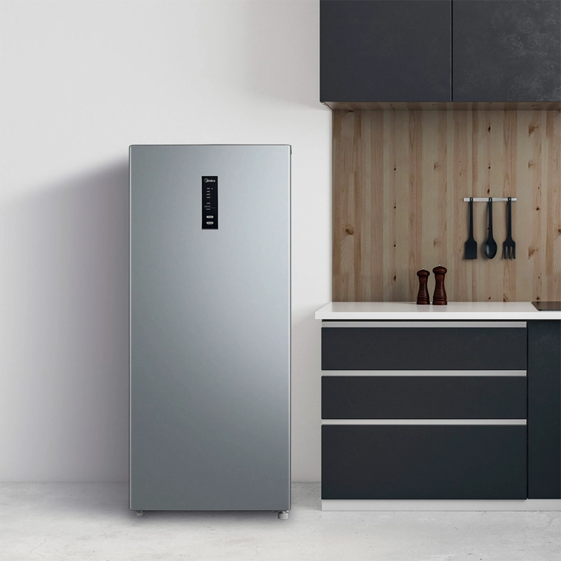 CONGELADOR VERTICAL MIDEA MDRU255FEE50 174L NO FROST PLATA - 3