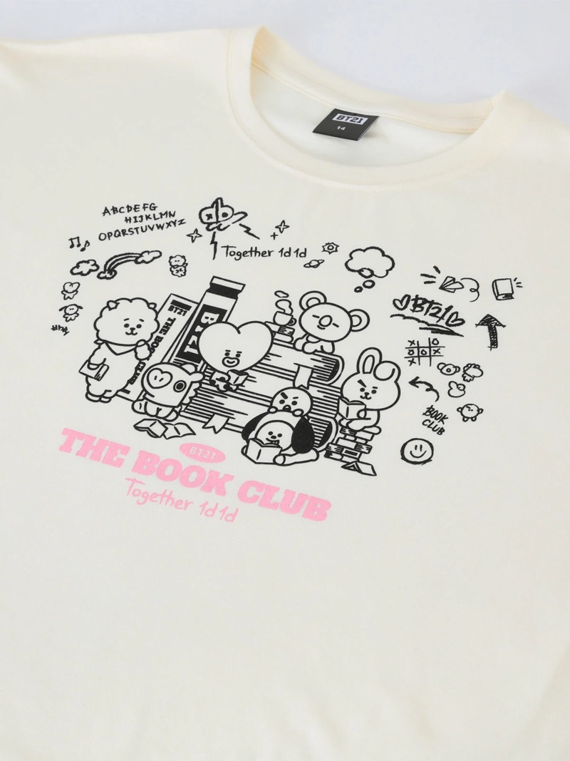 POLERA NIÑA BT21 MANGA CORTA ESTAMPADO - 3