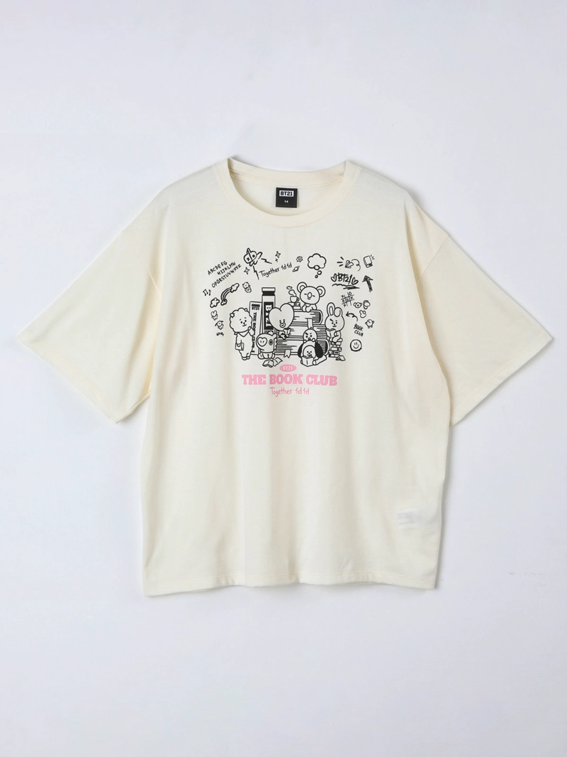 POLERA NIÑA BT21 MANGA CORTA ESTAMPADO - 1