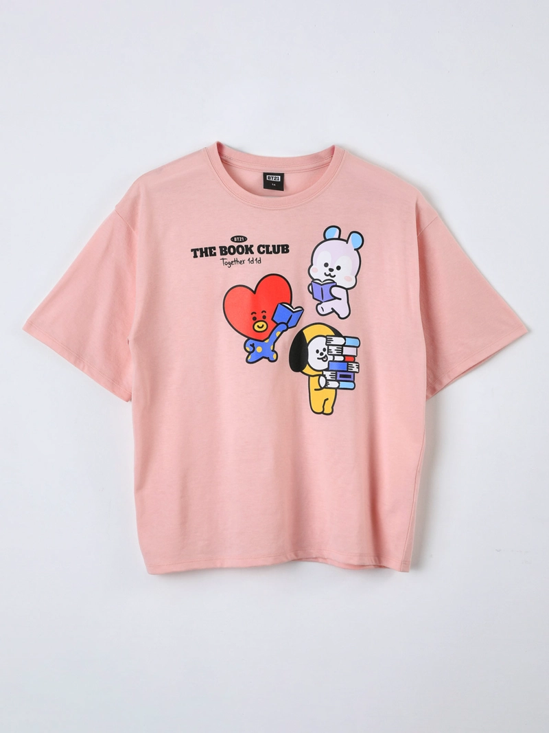 POLERA NIÑA BT21 MANGA CORTA ESTAMPADO - 1