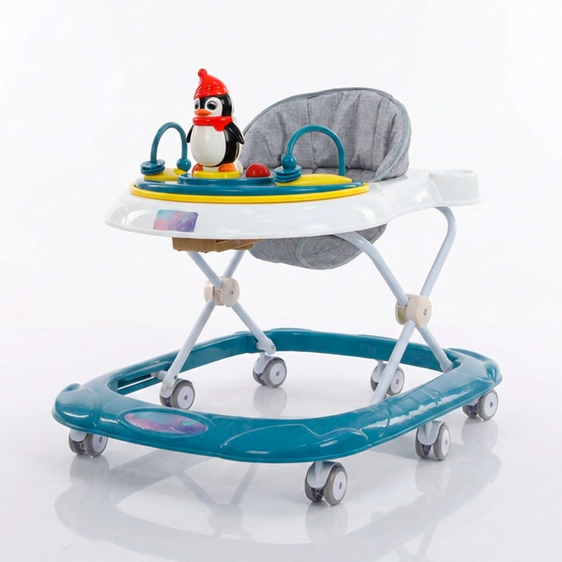 ANDADOR KIDSCOOL PARA BEBÉ PINGÜINO RUEDAS AZUL - 4