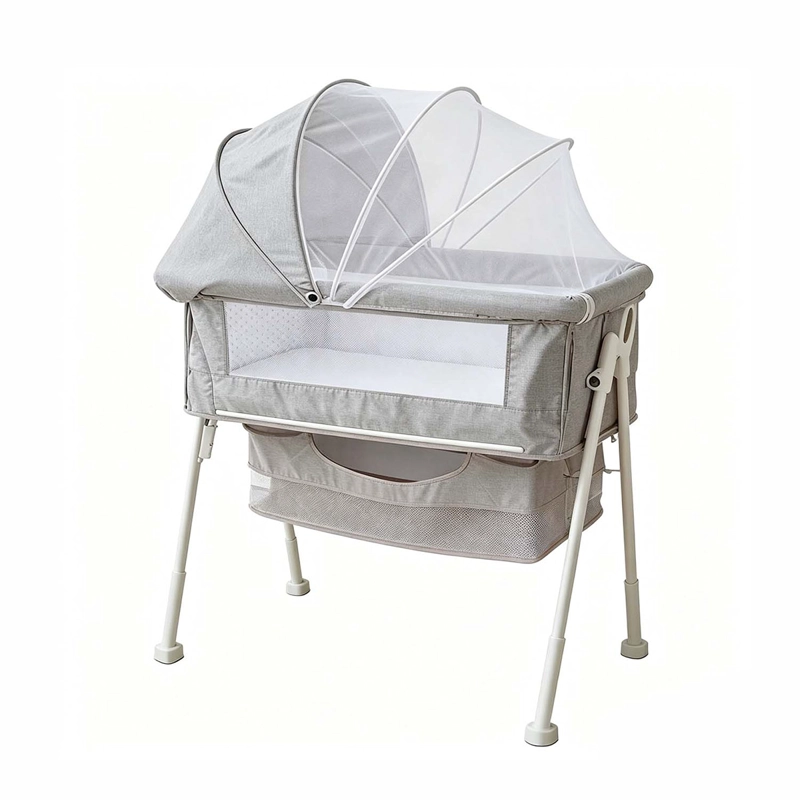 CUNA COLECHO KIDSCOOL MULTIFUNCIONAL PLEGABLE GRIS - 2