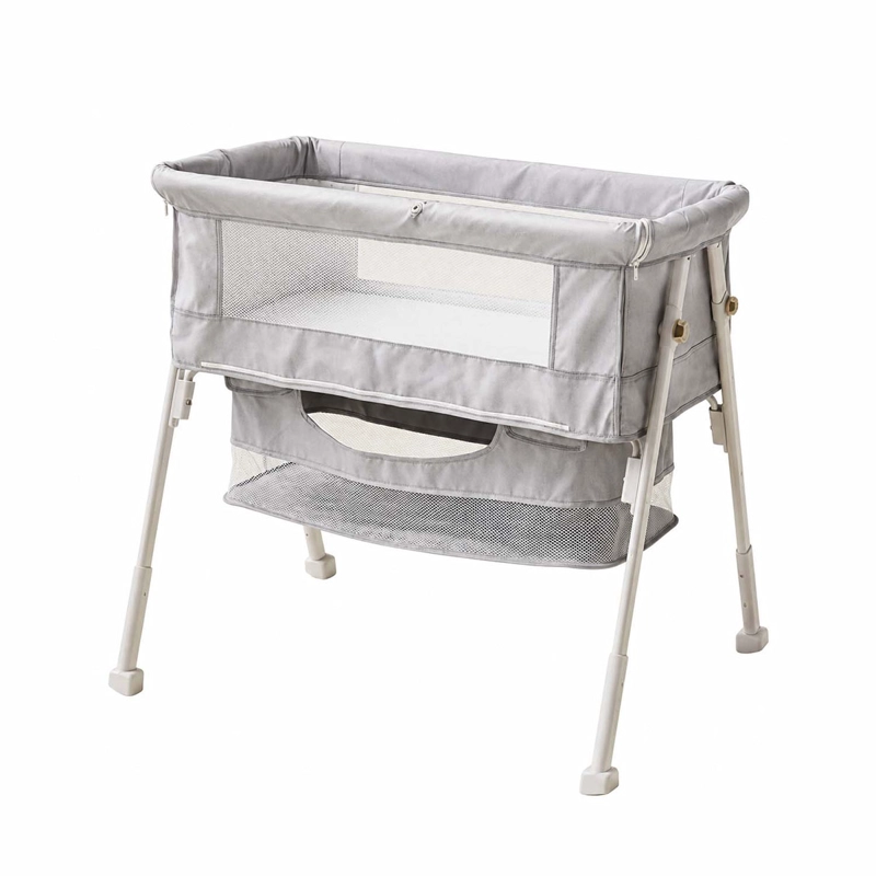 CUNA COLECHO KIDSCOOL MULTIFUNCIONAL PLEGABLE GRIS - 3