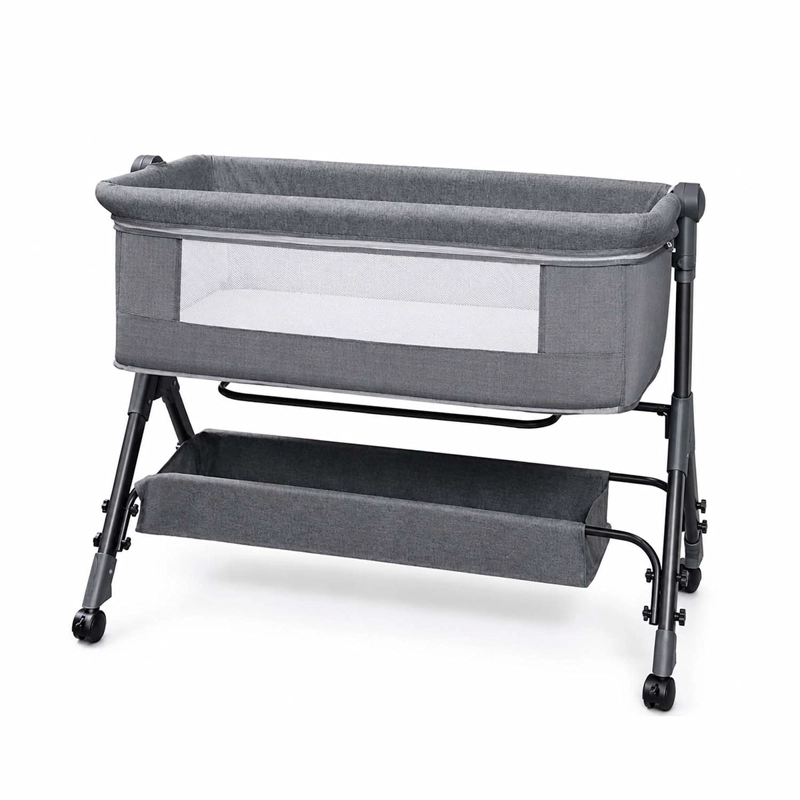 CUNA COLECHO KIDSCOOL PLEGABLE BALANCEO GRIS - 3