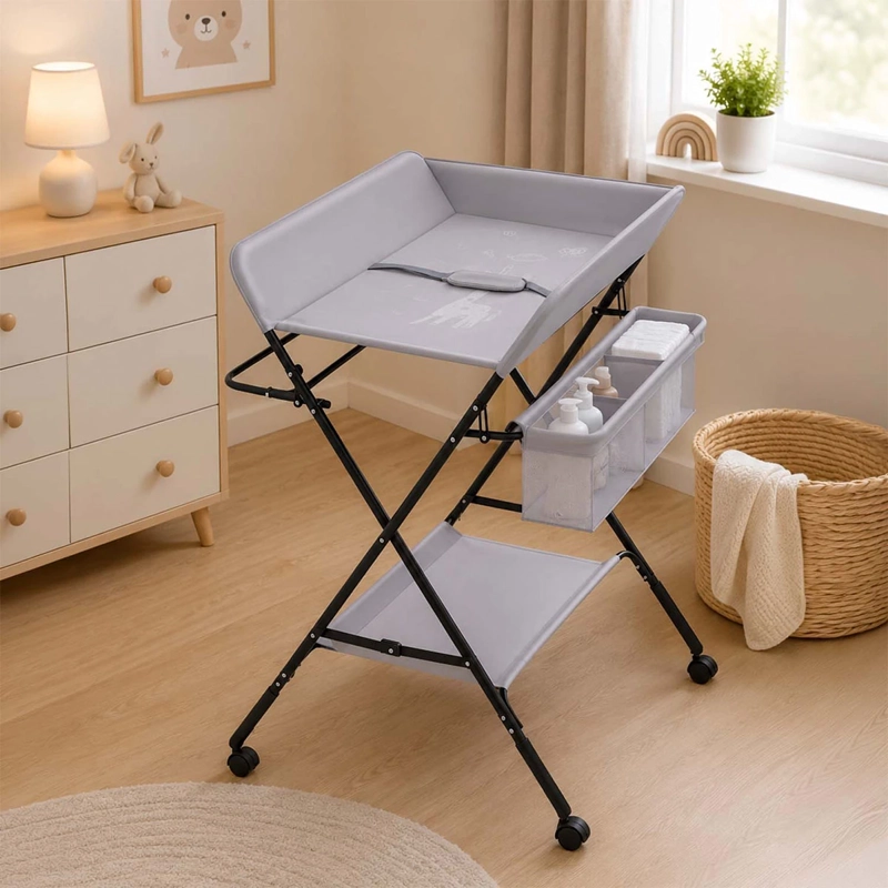 MUDADOR KIDSCOOL PLEGABLE AJUSTABLE GRIS - 1