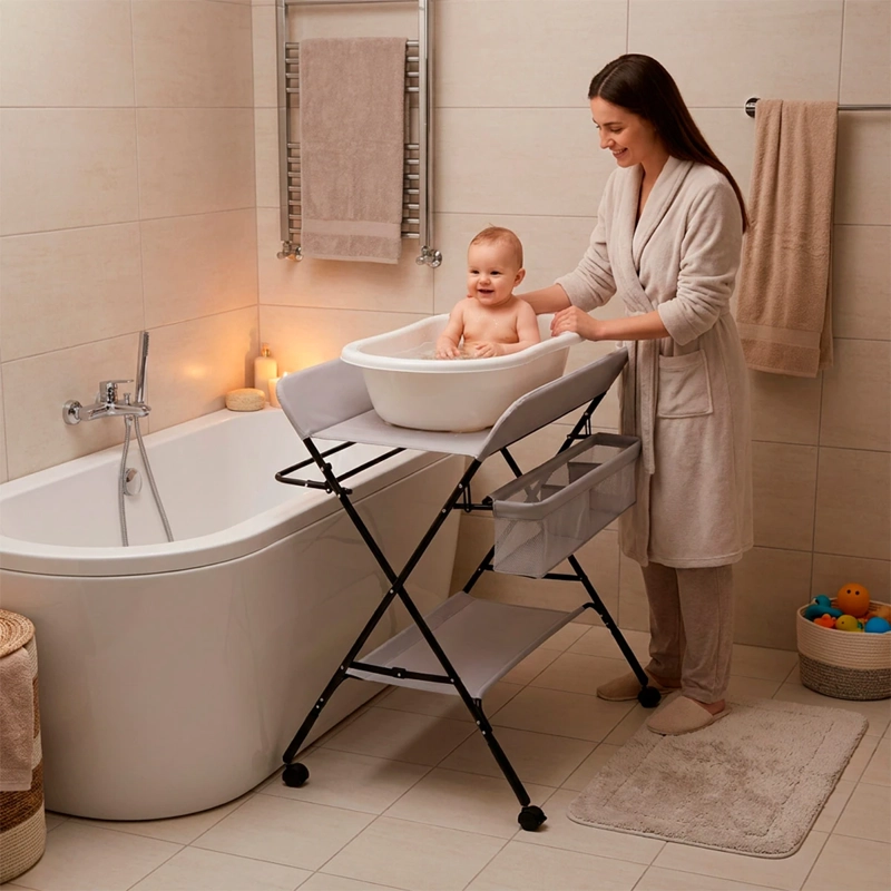 MUDADOR KIDSCOOL PLEGABLE AJUSTABLE GRIS - 4
