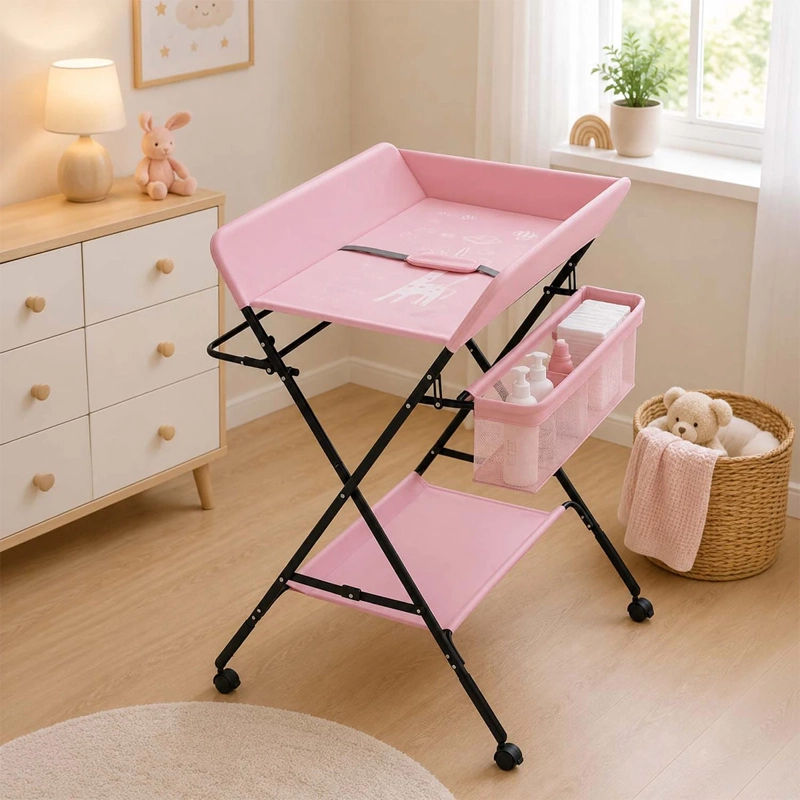 MUDADOR KIDSCOOL PLEGABLE AJUSTABLE ROSA