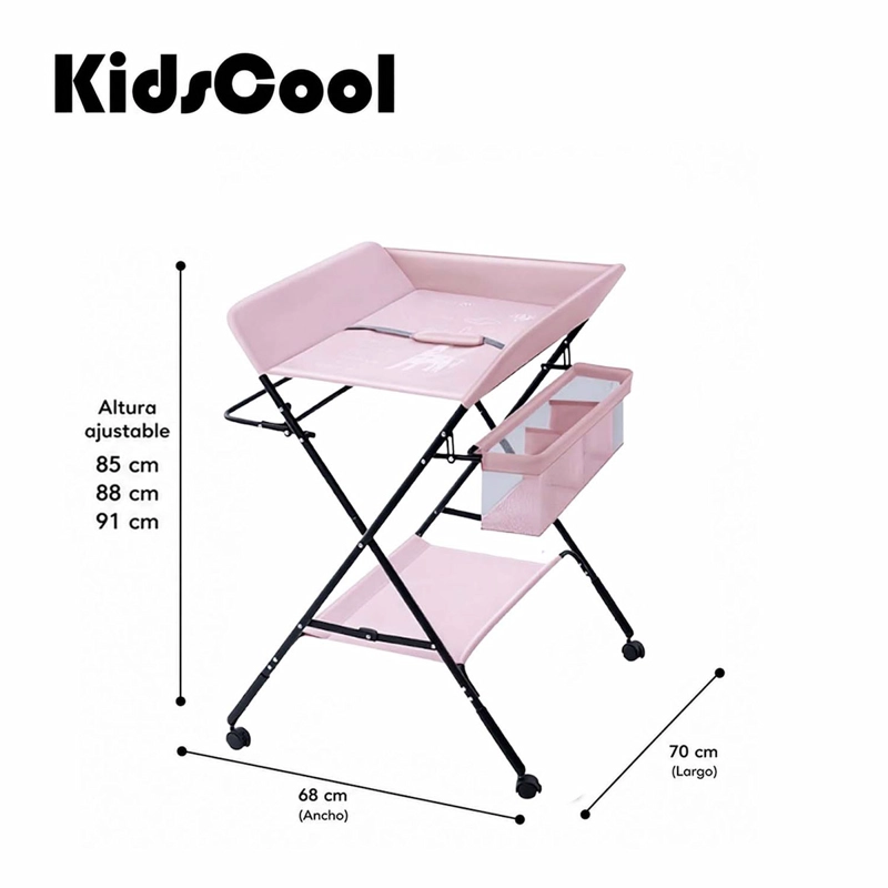 MUDADOR KIDSCOOL PLEGABLE AJUSTABLE ROSA - 5