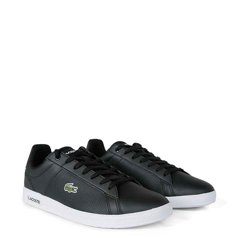 ZAPATILLAS HOMBRE LACOSTE URBANAS NEGRO EURO BAS CUERO - 2