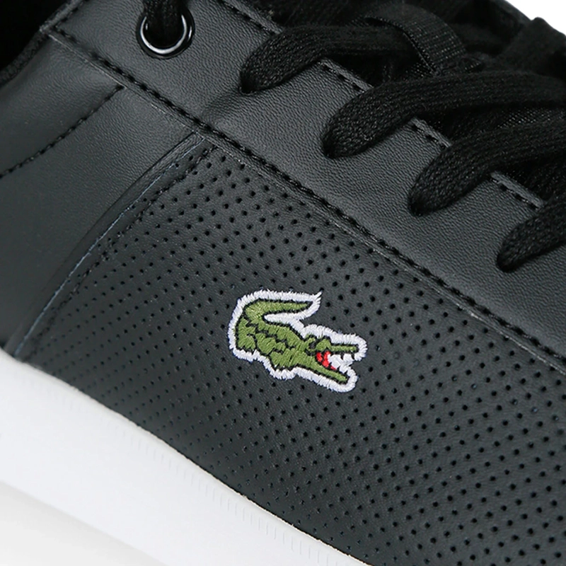 ZAPATILLAS HOMBRE LACOSTE URBANAS NEGRO EURO BAS CUERO - 5