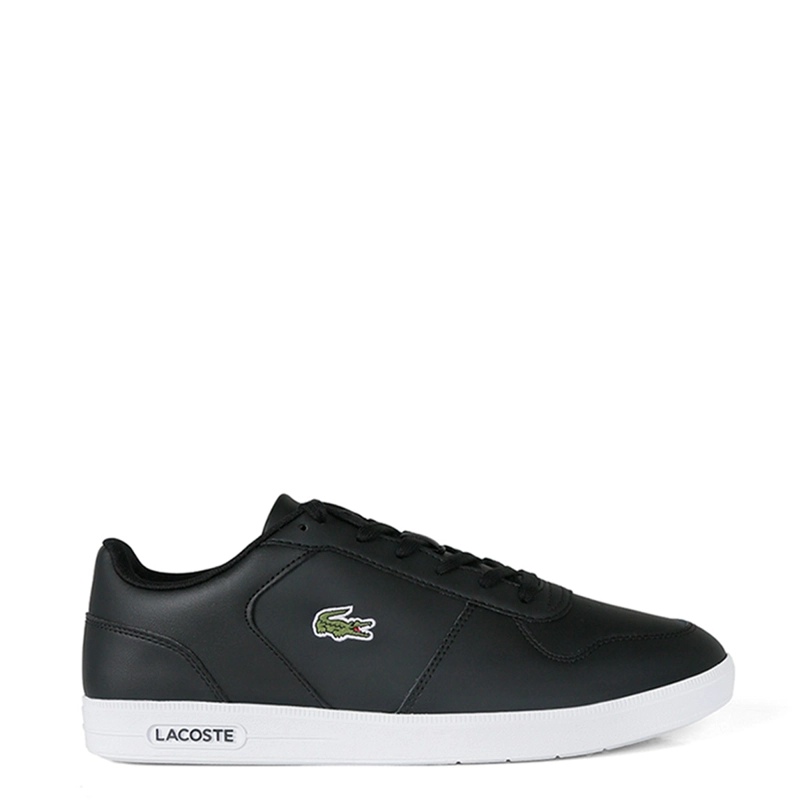 ZAPATILLAS HOMBRE LACOSTE URBANAS NEGRO T-BASE CUERO