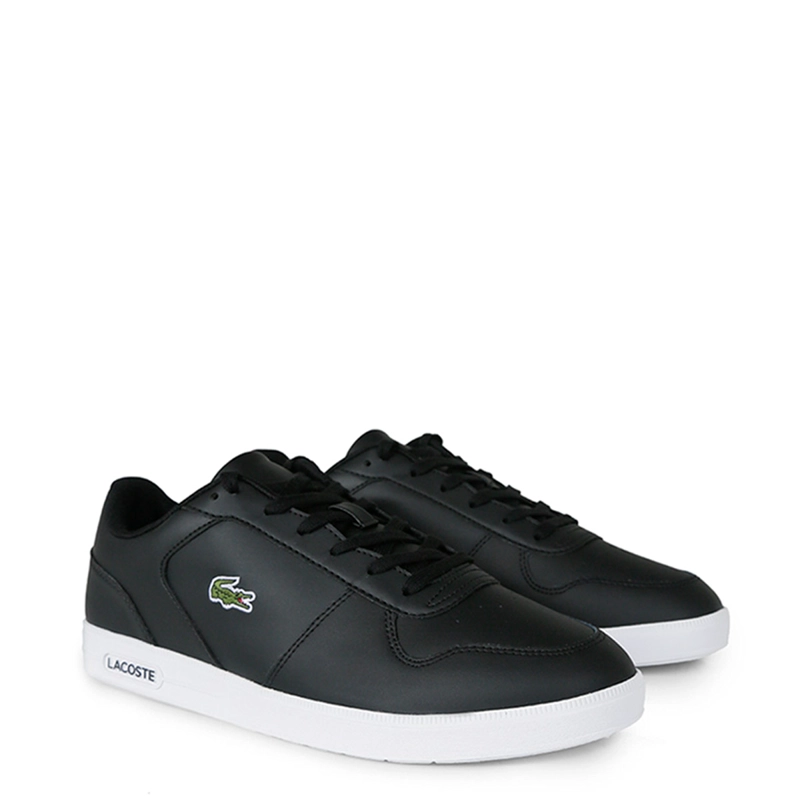 ZAPATILLAS HOMBRE LACOSTE URBANAS NEGRO T-BASE CUERO - 2