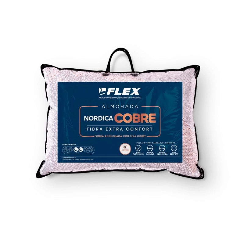 COLCHÓN FLEX MÁXIMO COBRE 2 PLAZAS + 2 ALMOHADAS DE COBRE - 5