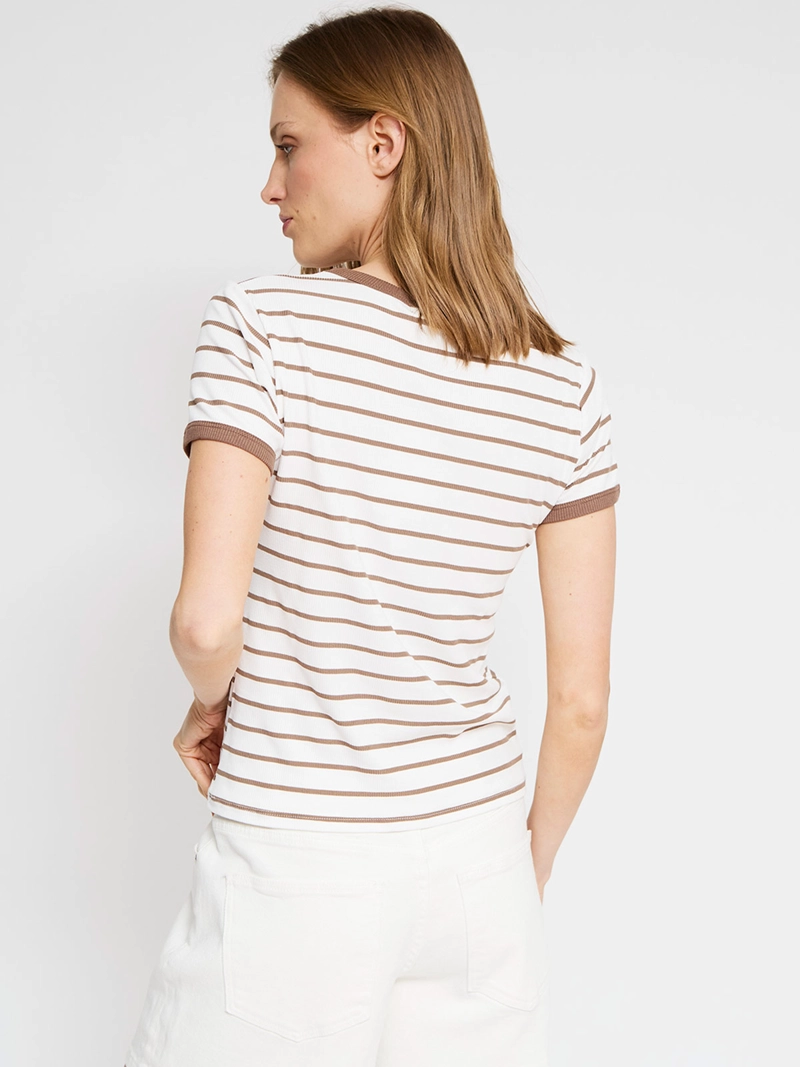 POLERA MUJER REGATTA MANGA CORTA RAYAS - 2