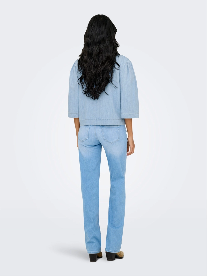 BLUSA MUJER ONLY ALGODÓN VAQUERA - 3