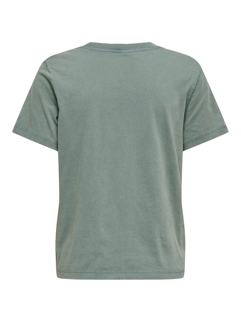 POLERA MUJER ONLY ALGODÓN CUELLO REDONDO MANGA CORTA ESTAMPADO - 2