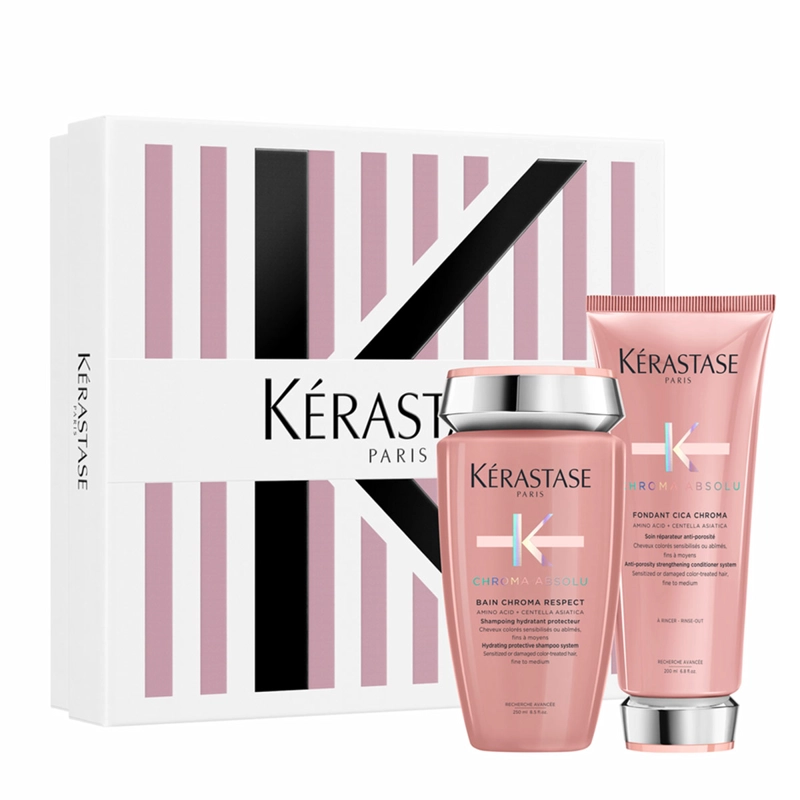 SET CUIDADO KERASTASE CHROMA SHAMPOO 250ML+ACONDICIONADOR 200ML