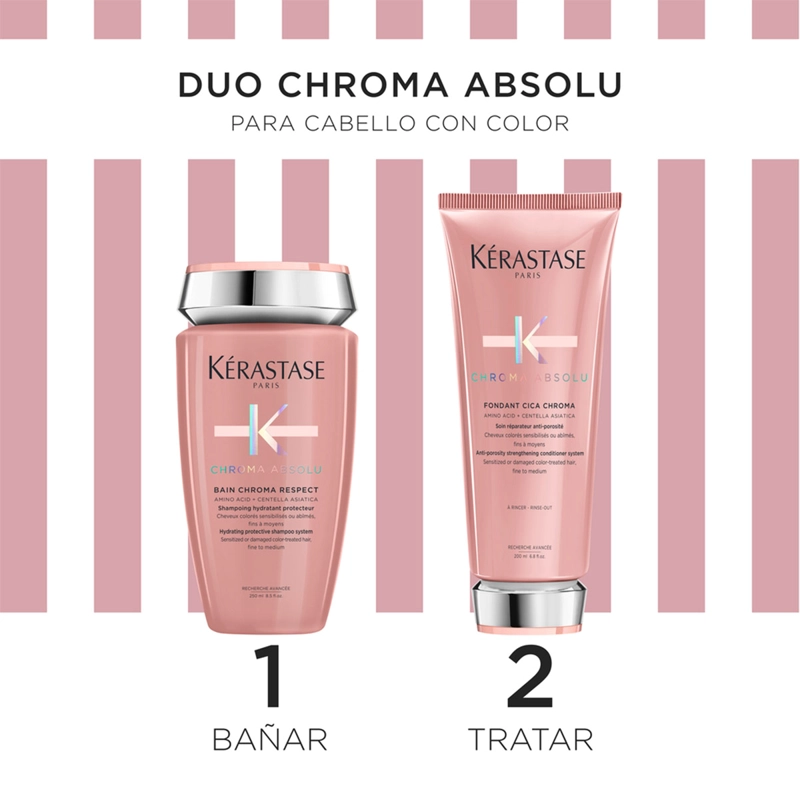 SET CUIDADO KERASTASE CHROMA SHAMPOO 250ML+ACONDICIONADOR 200ML - 2