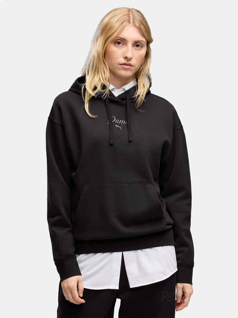 POLERÓN MUJER PUMA ESSENTIALS SCRIPT COMFORT NEGRO - 1