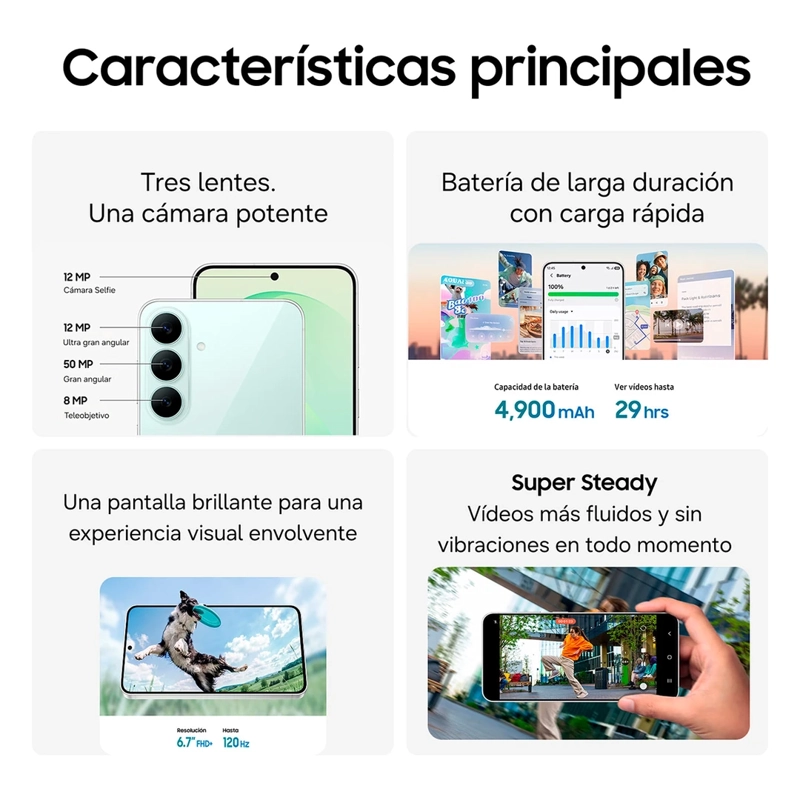 SMARTPHONE SAMSUNG GALAXY S26 FE 128GB 8GB RAM 50MP 6.7” - 5