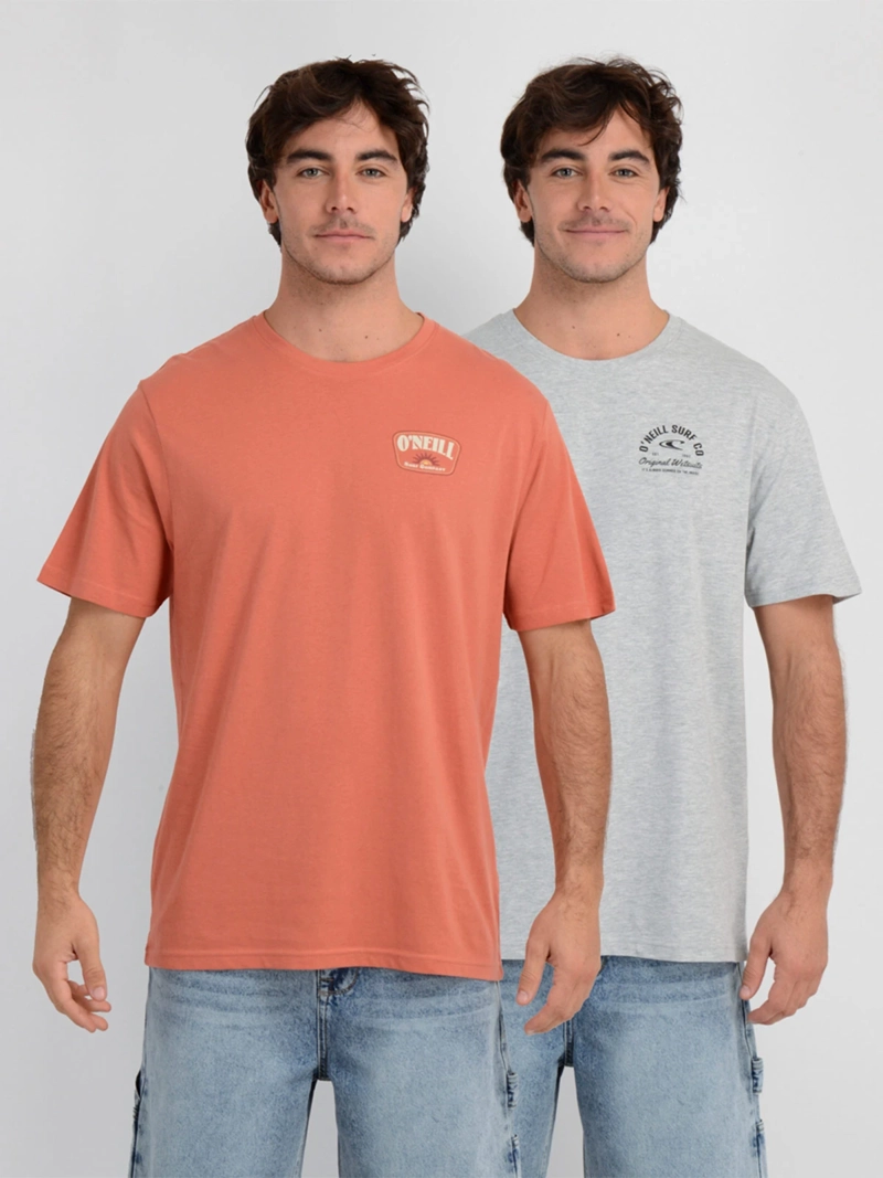 POLERA HOMBRE ONEILL PACK X2 ALGODÓN ATLANTIC