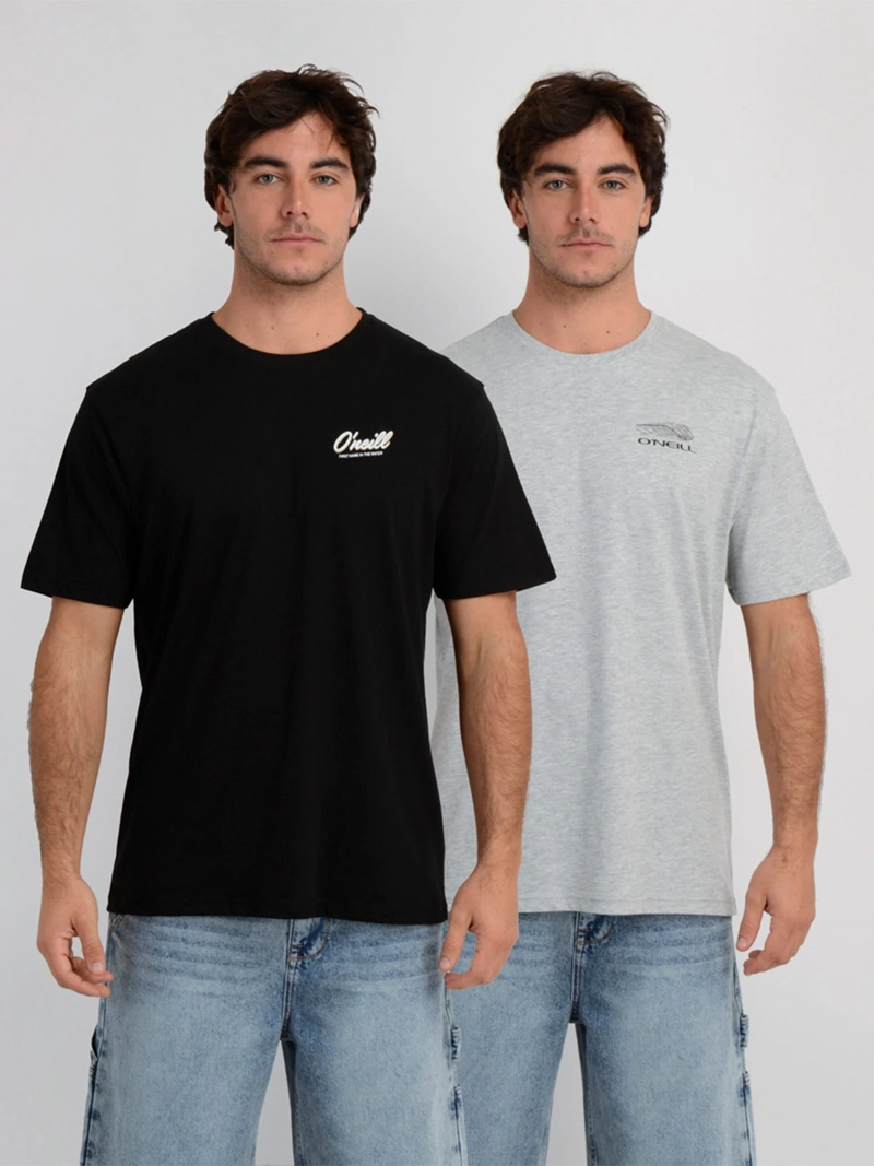 POLERA HOMBRE ONEILL PACK X2 ALGODÓN BREAKER