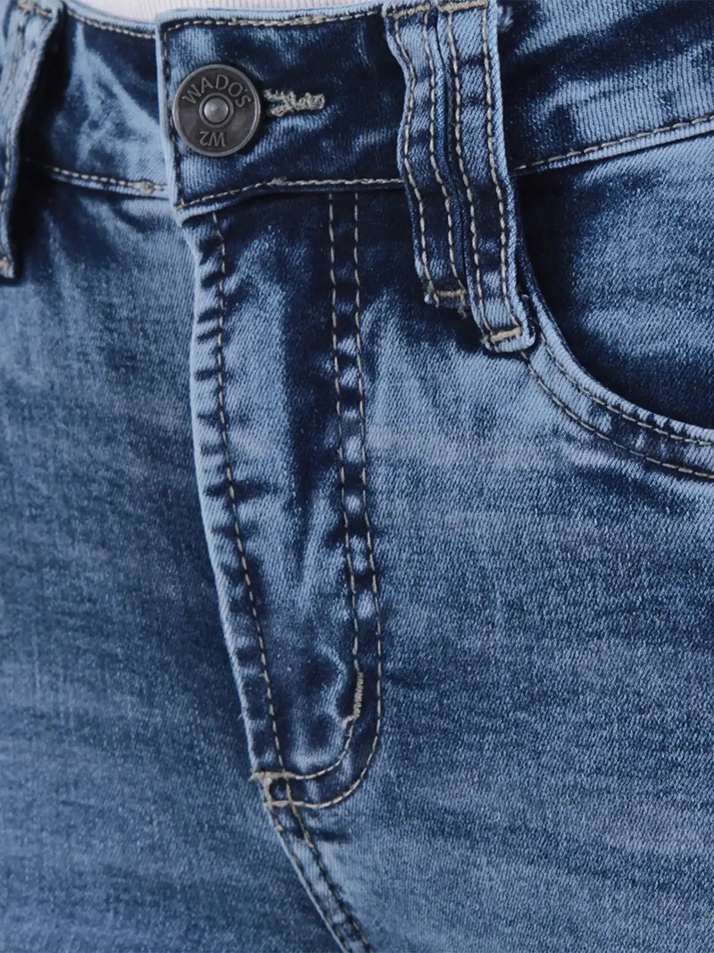 JEANS MUJER WADOS ALGODÓN RECTO TIRO ALTO - 7