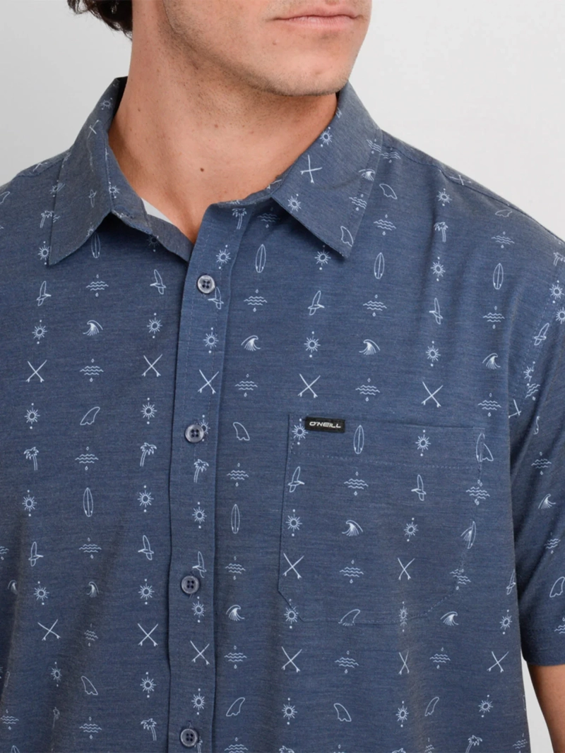 CAMISA HOMBRE ONEILL MANGA CORTA TRAVERSE BOARD - 4