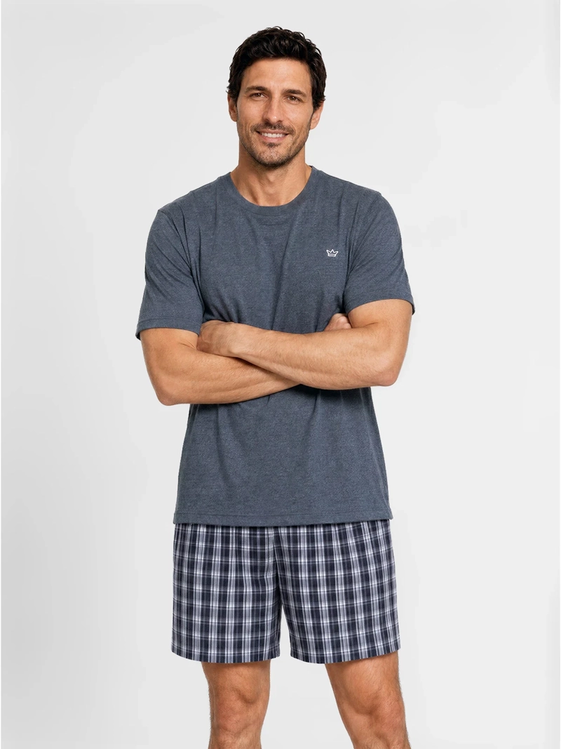 PIJAMA HOMBRE PALMERS ALGODÓN CUELLO REDONDO - 1
