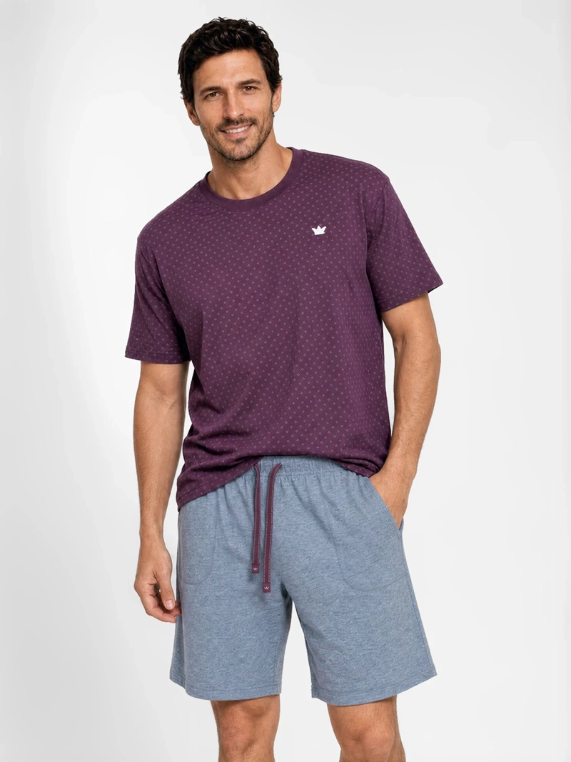 PIJAMA HOMBRE PALMERS MANGA CORTA - 1
