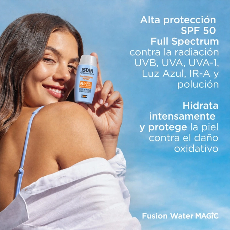 FOTOPROTECTOR ISDIN FUSION WATER MAGIC SPF50+ 50ML - 2