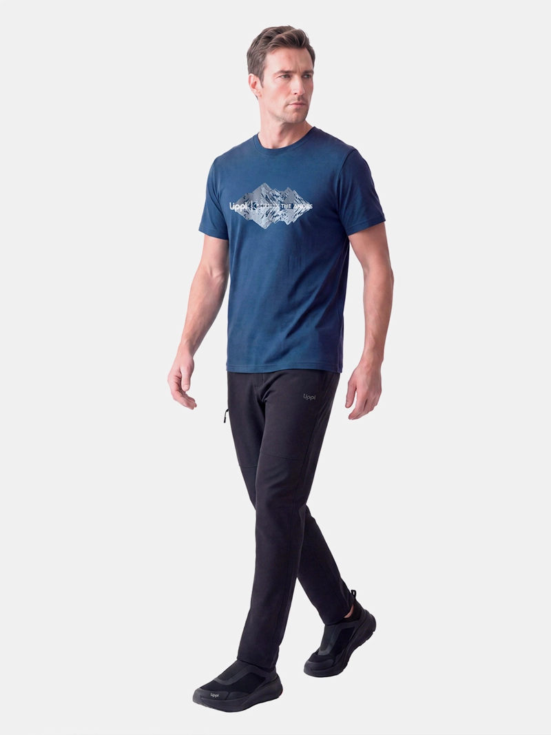 POLERA HOMBRE LIPPI ULMO FRONT PRINT AZUL