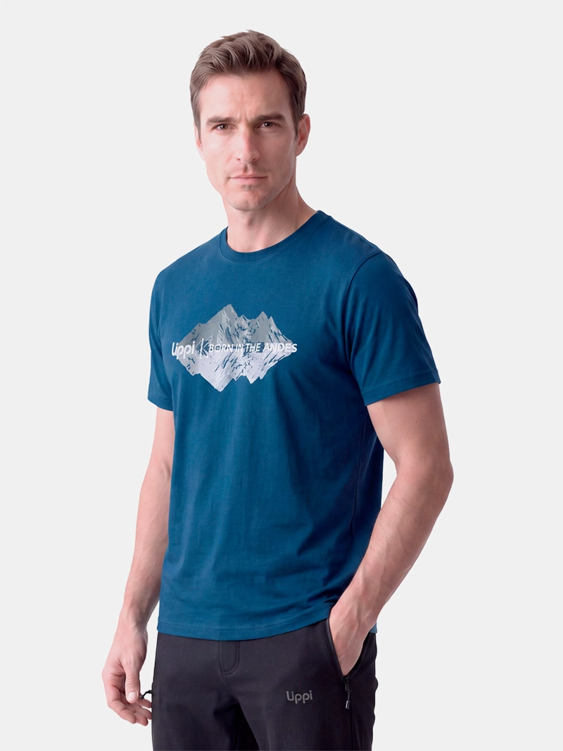 POLERA HOMBRE LIPPI ULMO FRONT PRINT AZUL - 5