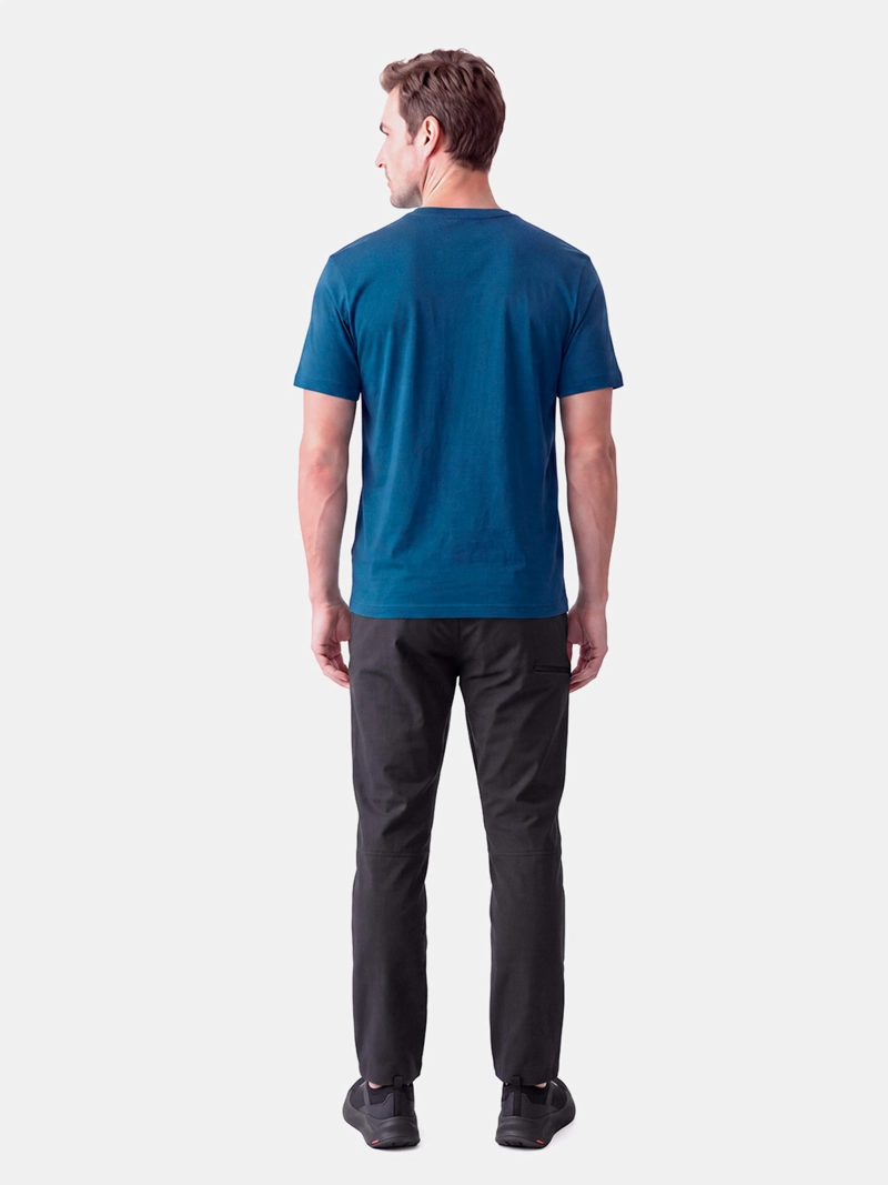 POLERA HOMBRE LIPPI ULMO FRONT PRINT AZUL - 2