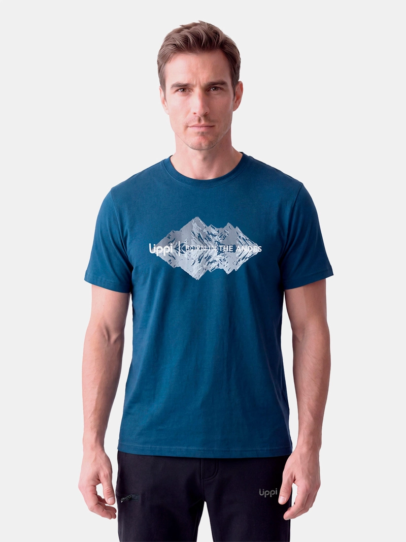 POLERA HOMBRE LIPPI ULMO FRONT PRINT AZUL - 3