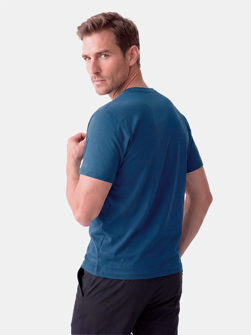 POLERA HOMBRE LIPPI ULMO FRONT PRINT AZUL - 4