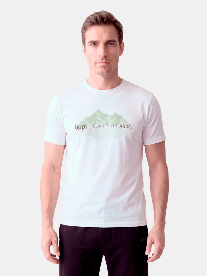 POLERA HOMBRE LIPPI ULMO FRONT PRINT BLANCO - 3