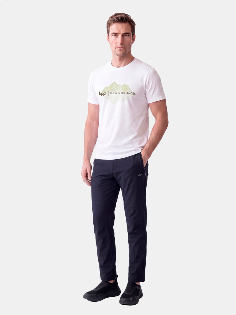 POLERA HOMBRE LIPPI ULMO FRONT PRINT BLANCO
