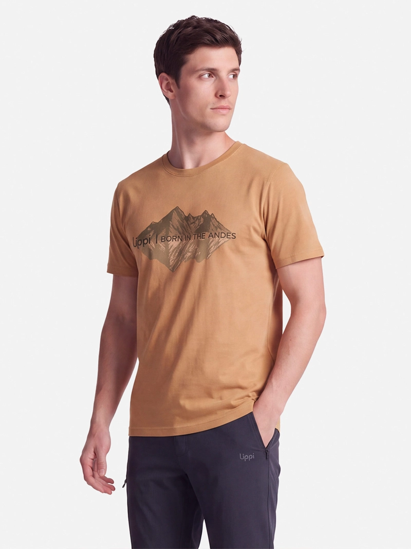 POLERA HOMBRE LIPPI ULMO FRONT PRINT CAMEL - 3